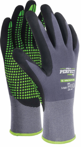 Rękawice Nylonowe Nitrile Flex Dots 7 Powermax S-76316