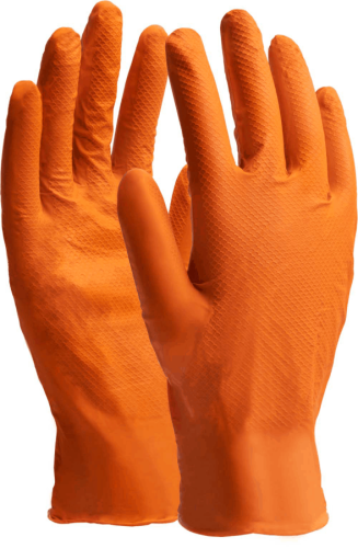 Rękawice Nitrylowe Nitrax Grip Orange 8 - M Stalco Perfect S-76367