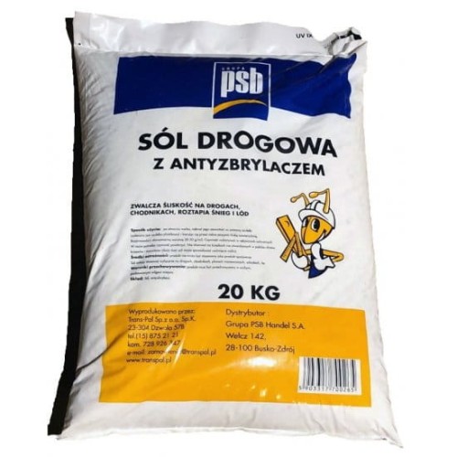 Sól Drogowa Z Antyzbrylaczem 20 Kg