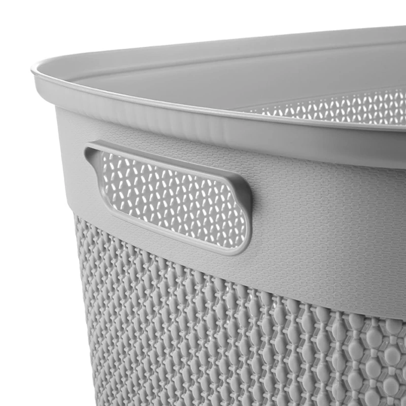 840085853 KOSZ NA PRANIE MARTEN 30 L SZARY KEEEPER