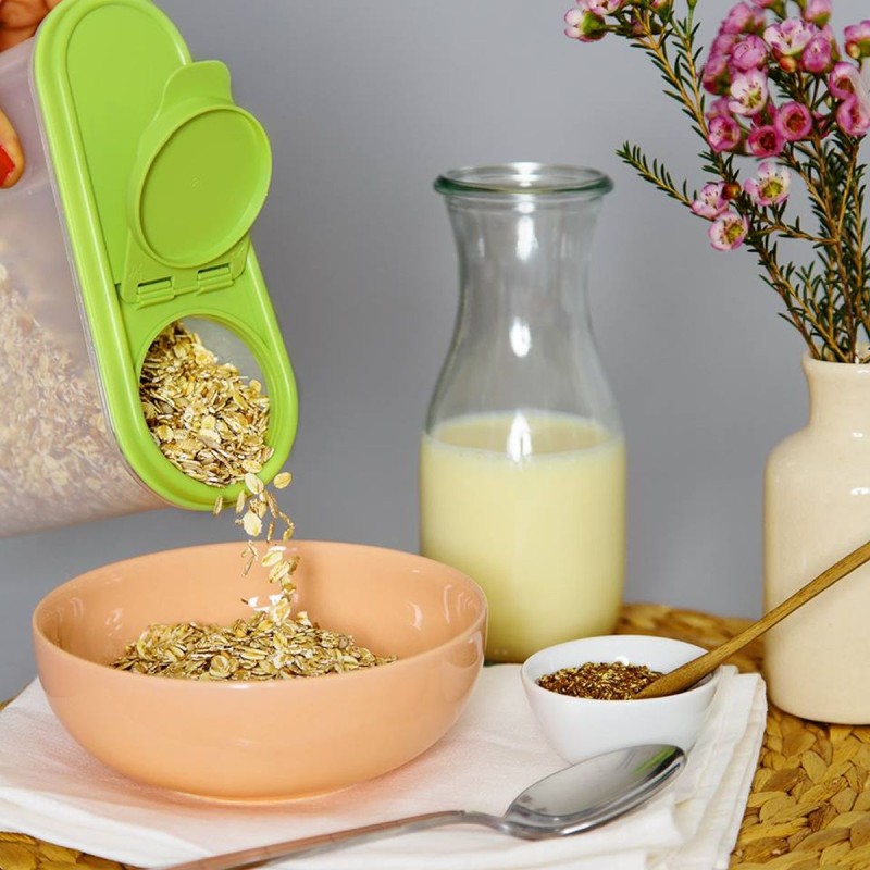 s5.84014686 POJEMNIK NA PŁATKI ŚNIADANIOWE JEAN 1,25 L KWIAT PAPROCI KEEEPER