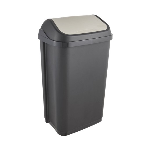 Kosz Na Śmieci Swantje Z Obrotową Pokrywą 50 L Grafit Keeeper