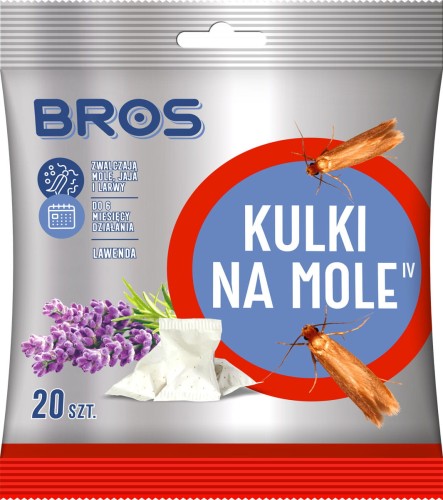 BR2555 BROS KULKI NA MOLE LAWENDOWE 20 SZTUK