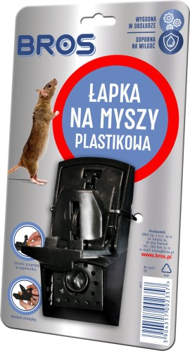 13-0025B BROS ŁAPKA NA MYSZY PLASTIKOWA