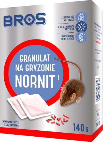 Bros Nornit Granulat Na Nornice 140G