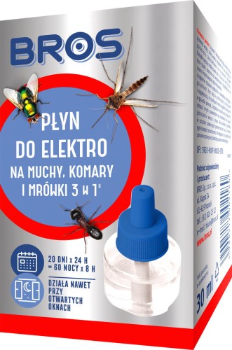 BRK2180 BROS PŁYN DO ELEKTROFUMIGATORA 3W1