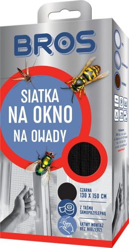 18-148M BROS SIATKA NA OKNO 130X150 CZARNA