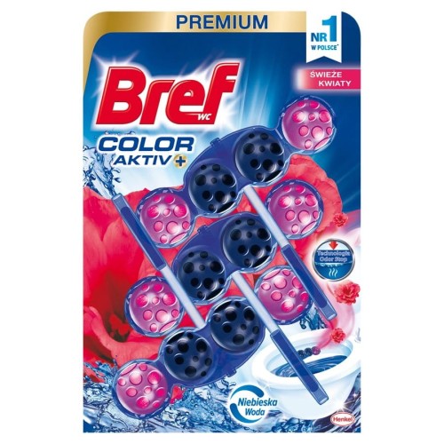 se.70124067 KOSTKA DO WC BREF COLOR AKTIV ŚWIEŻE KWIATY 3X50G