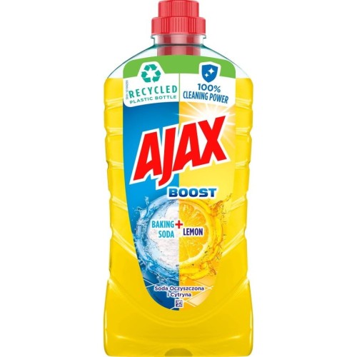 1512 PŁYN UNIWERSALNY AJAX BOOST  SODA OCZYSZCZONA + CYTRYNA 1 L