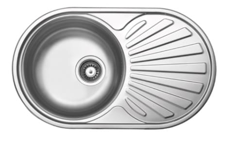 6737947 ZLEW WPUSZCZANY Z OCIEKACZEM NORMAL 1-KOMOROWY GŁĘBOKOŚĆ 165 MM