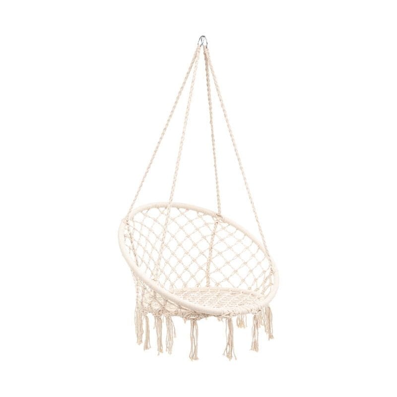 FHMK2043 FOTEL WISZĄCY BRASIL HOOP BEŻOWY MIRPOL