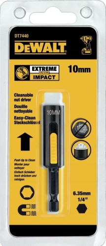 DT7440 DEWALT NASADKA MAGNETYCZNA Z ELEMENTEM CZYSZCZĄCYM 10 MM