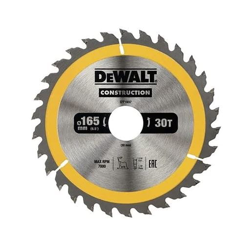 DT1937 DEWALT PIŁA TARCZOWA 165/30MM 30 ZĘBÓW