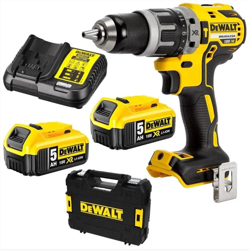 DW-DCD796P2 DEWALT WIERARKO-WKRĘTARKA UDAROWA AKUMULATOROWA BEZSZCZOTKOWA 18V XR 5 AH DCD796P2