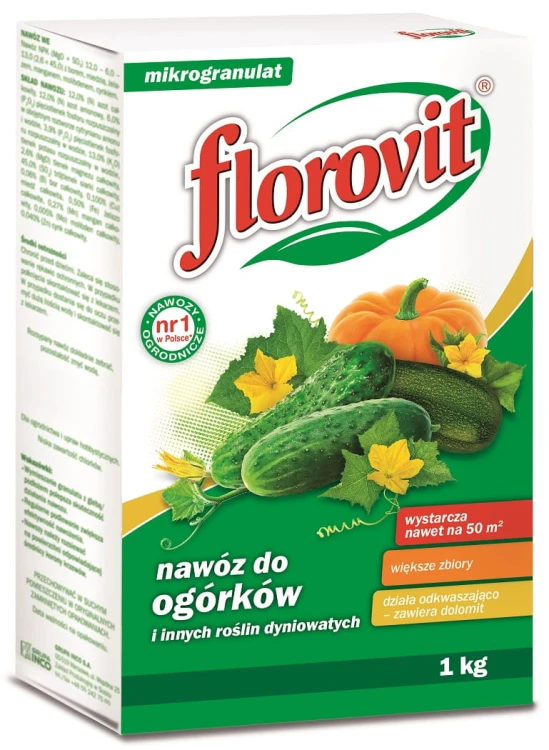 s1.69431683 NAWÓZ FLOROVIT DO OGÓRKÓW I INNYCH ROŚLIN DYNIOWATYCH 1 KG