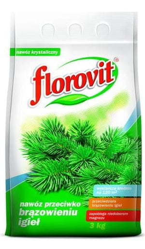 6737780 NAWÓZ FLOROVIT PRZECIW BRĄZOWIENIU IGIEŁ 3 KG