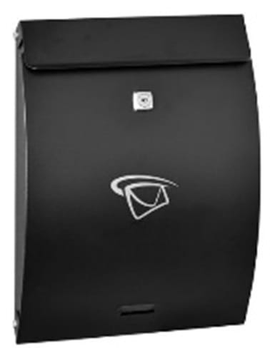 9530642-7 SKRZYNKA NA LISTY NIERDZEWNA BELLY 330X250X65 MM CZARNA