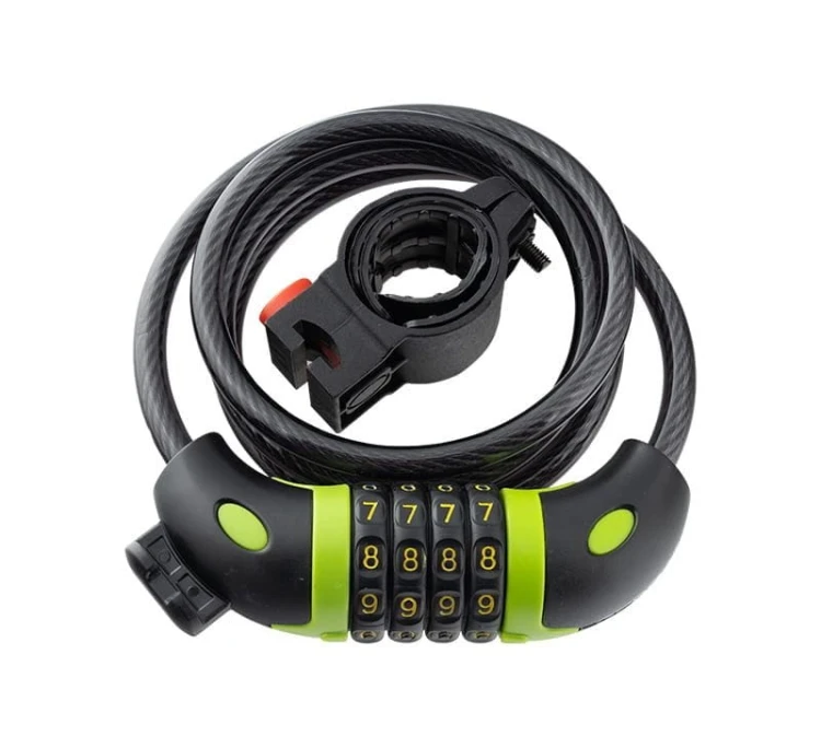 9530615 ZAPIĘCIE ROWEROWE KOMBO FLEX 1200/8 SZYFROWE CZARNE