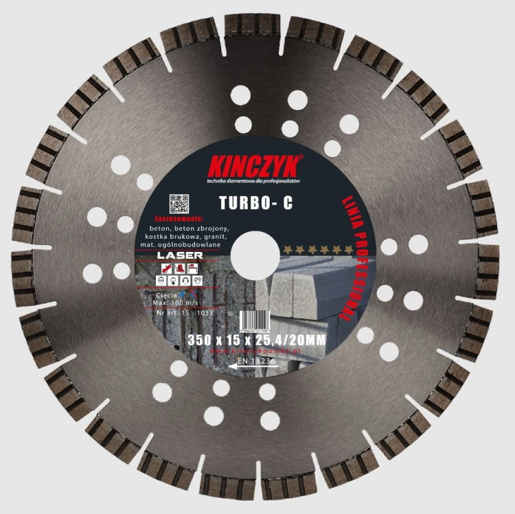 KIN15-1031 KINCZYK TARCZA DIAMENTOWA TURBO - C 230X15X22,23