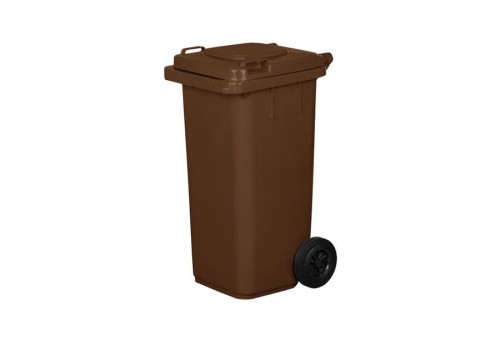 Kosz Na Śmieci 120L Brązowy Ołer