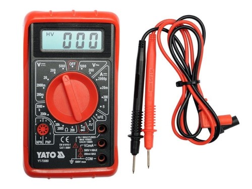 YT-73080 MIERNIK CYFROWY MULTIMETR UNIWERSALNY BUZER YATO YT-73080