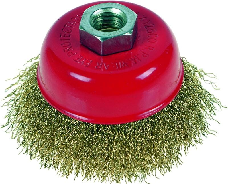 R07A0003 SZCZOTKA CZOŁOWA 75MM M14 RED SKIN