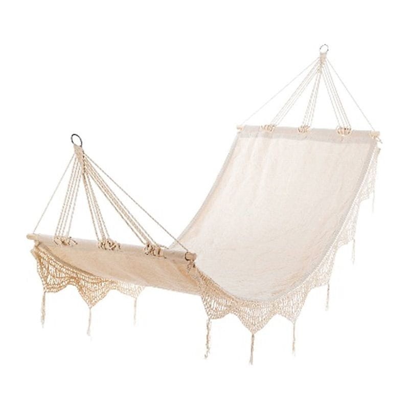 67049282 HAMAK OGRODOWY ETNO 200X80 CM Z BELKĄ W STYLU BOHO MIRPOL