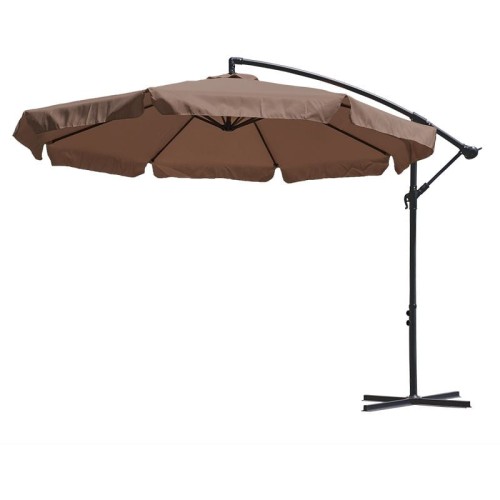 67067997 PARASOL OGRODOWY CZAPLA 300 CM BRĄZOWY MIRPOL