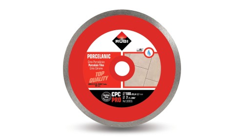 RUBI-30955 RUBI TARCZA DIAMENTOWA CIĄGŁA DO GRESU PORCELANOWEGO CPC 180MM PRO