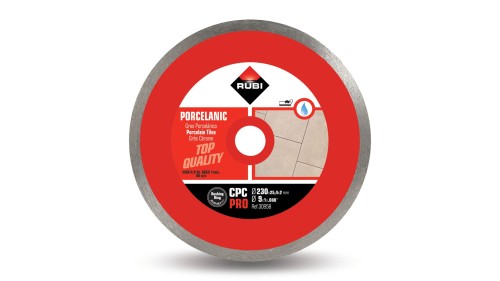 RUBI-30958 RUBI TARCZA DIAMENTOWA CIĄGŁA DO GRESU PORCELANOWEGO CPC 230MM PRO