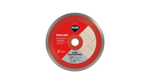 RUBI-30973 RUBI TARCZA DIAMENTOWA CIĄGŁA DO GRESU PORCELANOWEGO CPR 125MM SUPERPRO