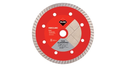 RUBI-31973 RUBI TARCZA DIAMENTOWA TURBO DO GRESU PORCELANOWEGO TCR 125MM SUPERPRO