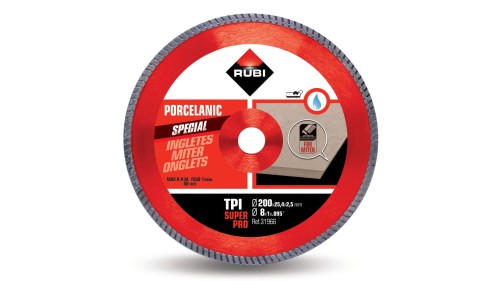 RUBI-31966 RUBI TARCZA DIAMENTOWA TURBO DO CIĘĆ POD KĄTEM TPI 200MM SUPERPRO