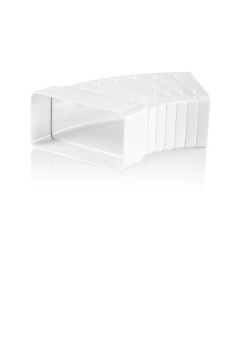 Kolano Wielokątowe 110X55 mm, Białe