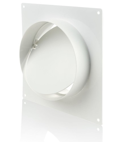 Kołnierz Przyścienny Fi 100 mm Z Zaworem Zwrotnym, Biały