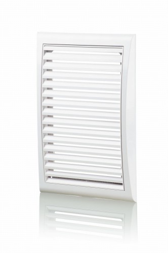 MW127 KRATKA WENTYLACYJNA 172X247 MM Z SIATKĄ, BIAŁA
