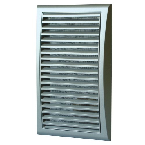 Kratka Wentylacyjna 172X247 mm Z Siatką, Satyna