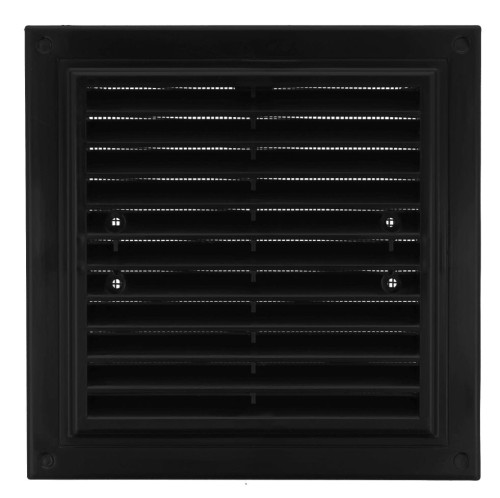 Kratka Wentylacyjna 175X175 mm Z Siatką I Uchwytami Mocującymi, Grafit