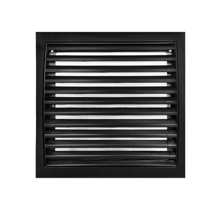 MW123BLK KRATKA WENTYLACYJNA 193X188 MM Z SIATKĄ, CZARNE