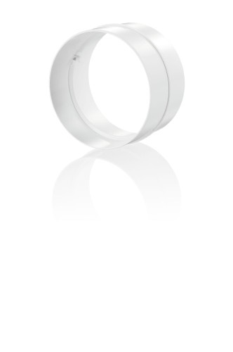 Łącznik Kanałów Okrągłych Fi 100 mm, Biały