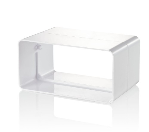 Łącznik Kanałów Płaskich 204X60 mm, Biały