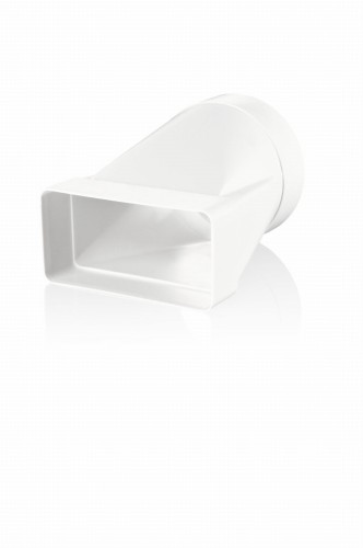 KP55-3 ŁĄCZNIK PRZEKROJÓW ZMIENNYCH W PŁASZCZYŹNIE STYCZNEJ 110X55/FI 100 MM, BIAŁY