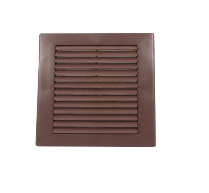 WX1BR OSŁONA METALOWA SKOŚNA 165X165 MM Z SIATKĄ, BRĄZOWA
