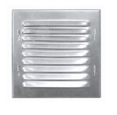 WX1CHR OSŁONA METALOWA SKOŚNA 165X165 MM Z SIATKĄ, CHROM