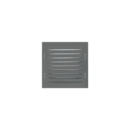 s6.371WX1SZ OSŁONA METALOWA SKOŚNA 165X165 MM Z SIATKĄ, SZARA