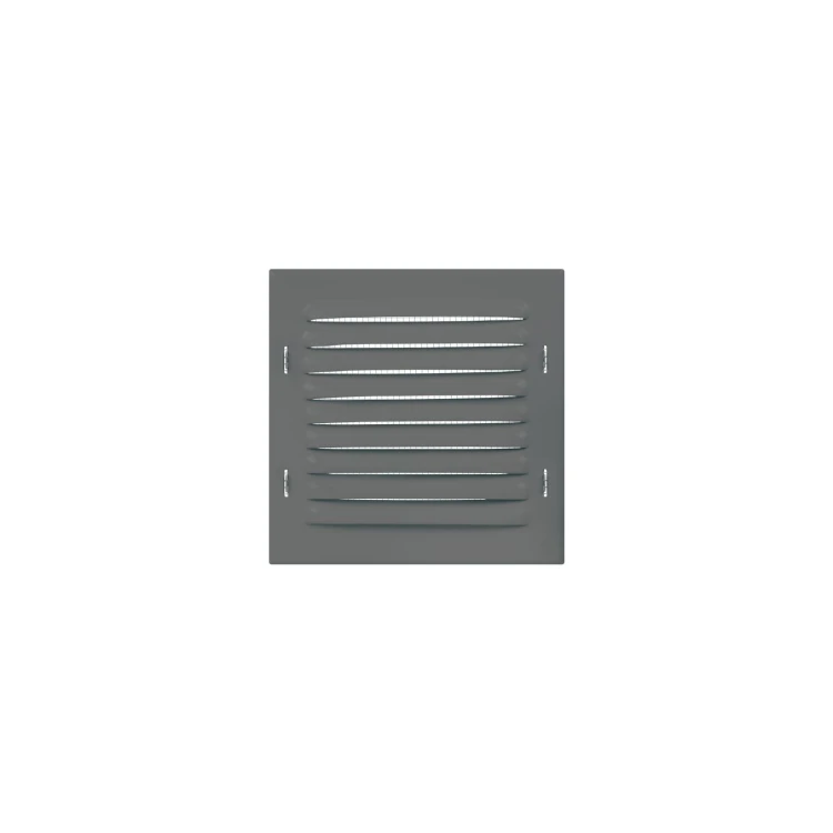 s6.371WX1SZ OSŁONA METALOWA SKOŚNA 165X165 MM Z SIATKĄ, SZARA