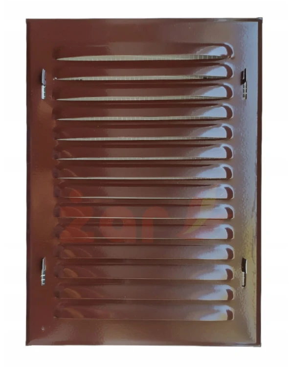 WX2BRĄ OSŁONA METALOWA SKOŚNA 165X230 MM Z SIATKĄ, BRĄZOWA