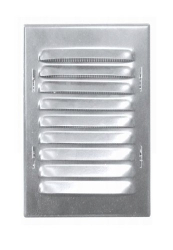 Osłona Metalowa Skośna 165X230 mm Z Siatką, Chrom