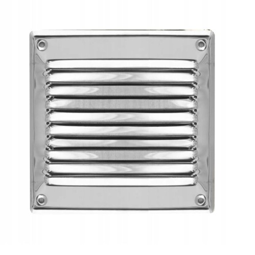 s6.371WPF908CHR OSŁONA WENTYLACYJNA METALOWA 177X174 MM Z SIATKĄ, CHROM