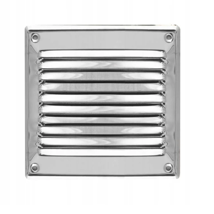 s6.371WPF908CHR OSŁONA WENTYLACYJNA METALOWA 177X174 MM Z SIATKĄ, CHROM